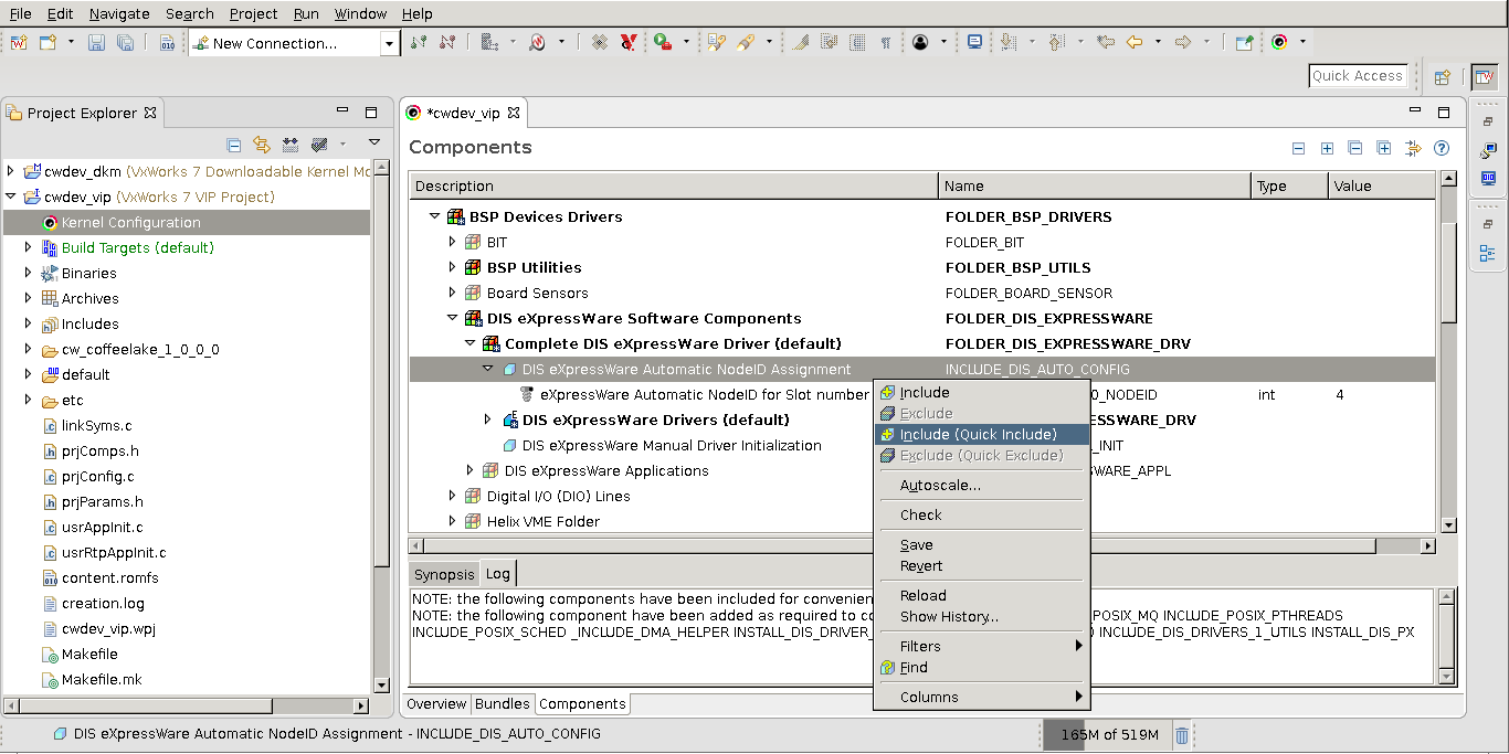 VxWorks Workbench: Automatic NodeId configuration