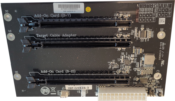 PCIe Gen 4 Expansion 3 slot backplane